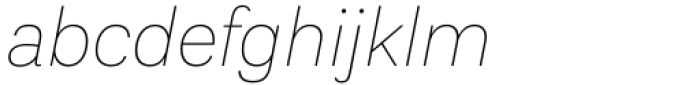 Aestetico Thin Italic Font LOWERCASE