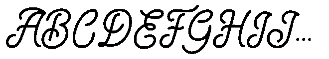 Aesthelina Font UPPERCASE