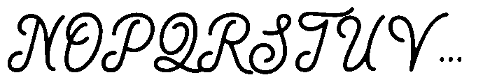 Aesthelina Font UPPERCASE