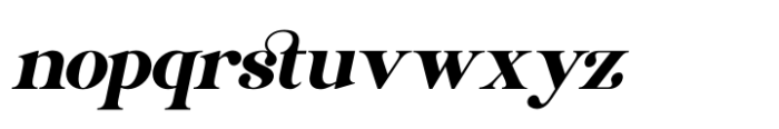 Aesthetic Bingo Italic Font LOWERCASE