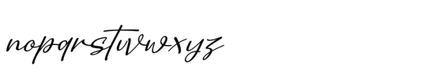 Aesthetic Lettering Italic Font LOWERCASE