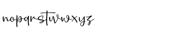 Aesthetic Lettering Regular Font LOWERCASE