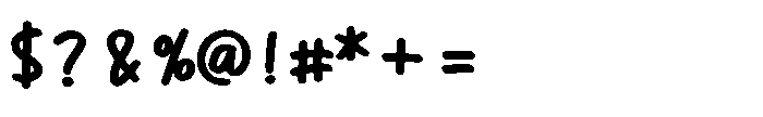 Aesthetic Marker Font OTHER CHARS