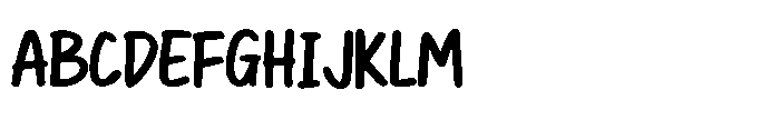 Aesthetic Marker Font UPPERCASE