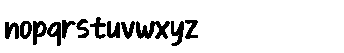 Aesthetic Marker Font LOWERCASE