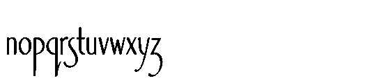 Aesthetic Rigelsia Font LOWERCASE