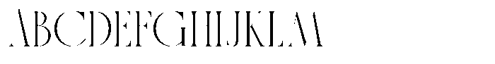 Aestica Font UPPERCASE