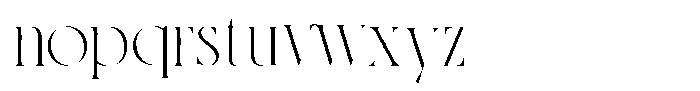 Aestica Font LOWERCASE