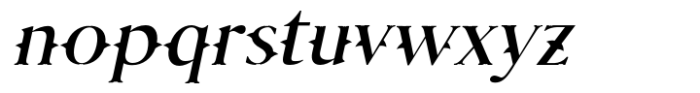 Aestura Italic Font LOWERCASE