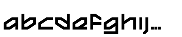 Aesyn Bold Font LOWERCASE