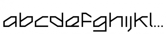 Aesyn Thin Font LOWERCASE