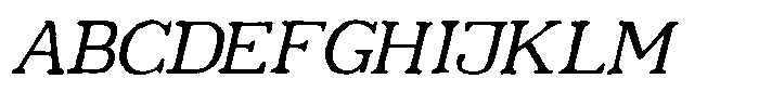 Aeterna Aeon Italic Font UPPERCASE