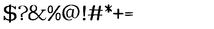 Aeterna Aeon Regular Font OTHER CHARS