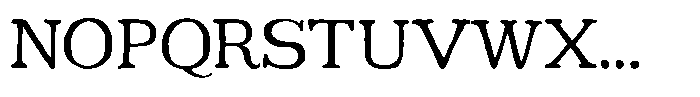 Aeterna Aeon Regular Font UPPERCASE