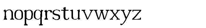 Aeterna Aeon Regular Font LOWERCASE