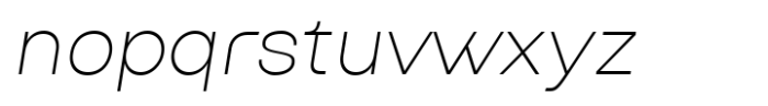 Aeternum Extra Light Italic Font LOWERCASE