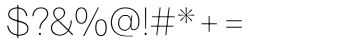 Aether Neue Extra Thin Font OTHER CHARS
