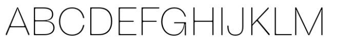 Aether Neue Extra Thin Font UPPERCASE