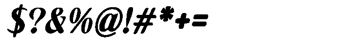 Aetherialrocks Oblique Font OTHER CHARS