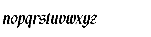 Aethon Keros Font LOWERCASE