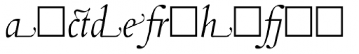 Aetna JY Alternates Italic Font LOWERCASE