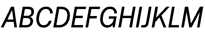 AeonikCondensedProVF RegularItalic Font UPPERCASE