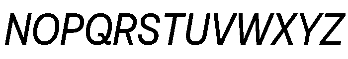 AeonikCondensedProVF RegularItalic Font UPPERCASE
