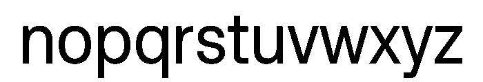 AeonikCondensedProVF Regular Font LOWERCASE