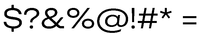 AeonikExtendedProOVERVIEW Regular Font OTHER CHARS
