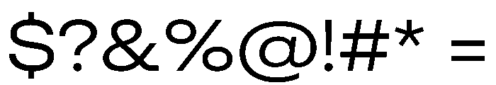 AeonikExtendedProVF Regular Font OTHER CHARS