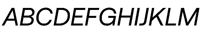 AeonikHebrewVF RegularItalic Font UPPERCASE