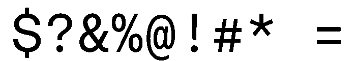 AeonikMonoProVF Regular Font OTHER CHARS