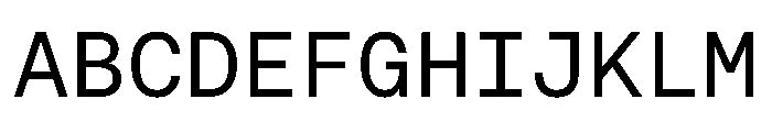 AeonikMonoProVF Regular Font UPPERCASE