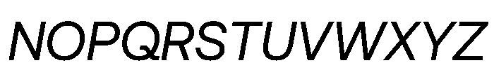 AeonikProVF RegularItalic Font UPPERCASE