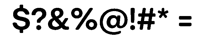 AeonikSoftOVERVIEW SemiBold Font OTHER CHARS