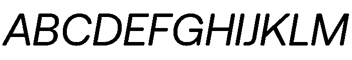 AeonikSoftProVF RegularItalic Font UPPERCASE