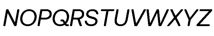 AeonikSoftProVF RegularItalic Font UPPERCASE