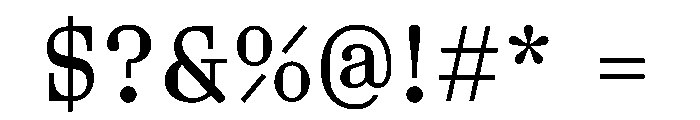 Aether A Font OTHER CHARS