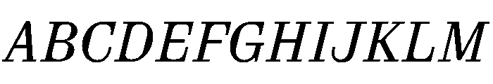 Aether AItalic Font UPPERCASE