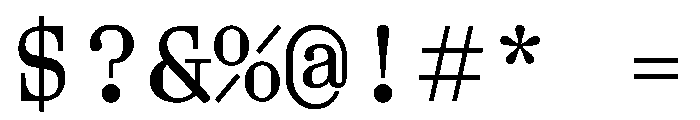 Aether AMono Font OTHER CHARS