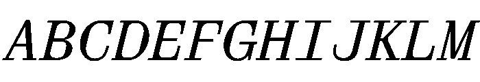 Aether AMonoItalic Font UPPERCASE