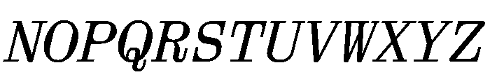 Aether AMonoItalic Font UPPERCASE