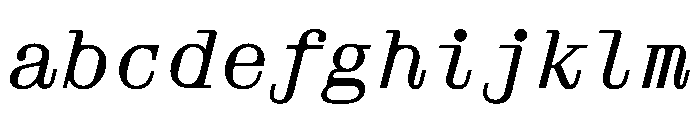 Aether AMonoItalic FONT