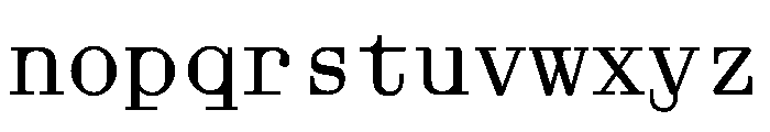 Aether AMono Font LOWERCASE