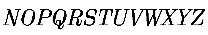 Aether BItalic Font UPPERCASE