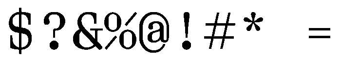 Aether BMono Font OTHER CHARS