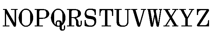 Aether BMono Font UPPERCASE