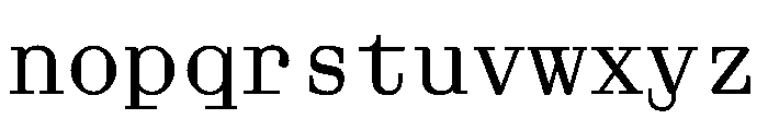 Aether BMono Font LOWERCASE