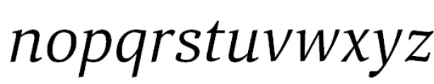 Aelita Italic Font LOWERCASE