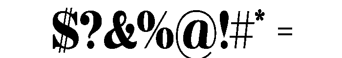 Aetna Condensed Regular Font OTHER CHARS